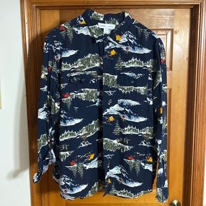 Old navy regular fit long sleeve flannel shirt. XXL.